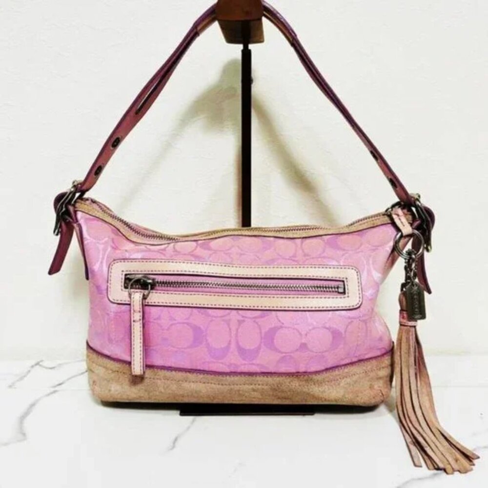 Very*RARE* COACH Y2K Soho Hobo PINK Bag - Picture 2 of 10